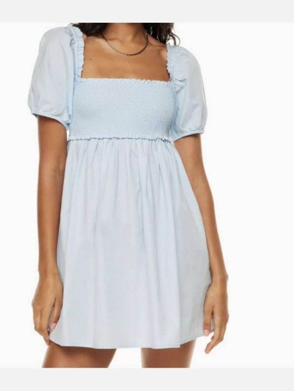 Sunday Best Blue Babydoll Dress - Picture 3 of 12
